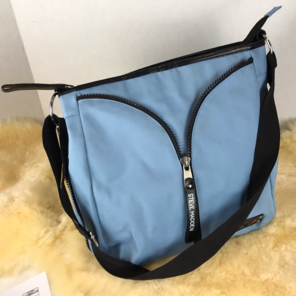 Steve Madden Light blue nylon crossbody bag
